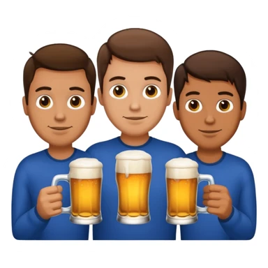 Seahawks drinking 3 men all brunette  sticker
