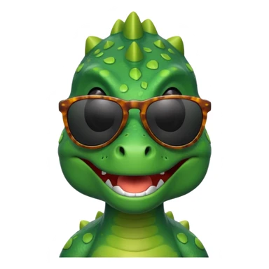 Dinosaur with sunglasses  sticker