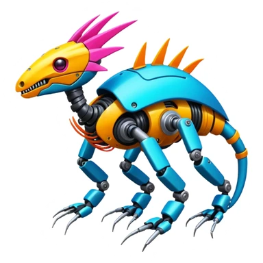  exotic tropical cyber-Litten-Trapinch-Linoone-Noibat-Fakémon-Pokémon-Vernid-creature sticker