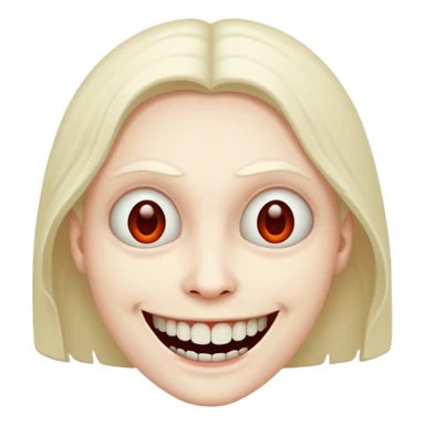 smile creepy sticker