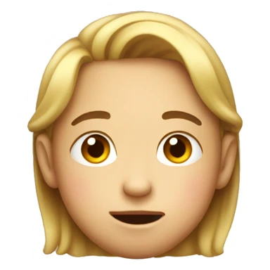 boy inflates cheeks (in Apple Emoji style) sticker