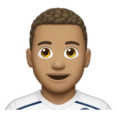 Kylian Mbappé scoring a goal sticker
