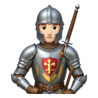 medieval knight sticker