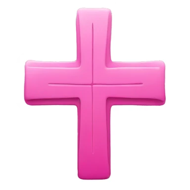 pink cross sticker