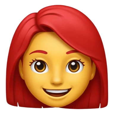 Crea un cara sonrojada roja sticker