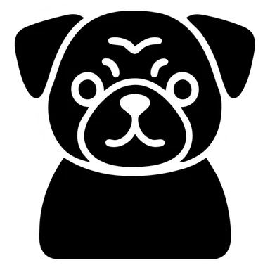 cute pug sticker