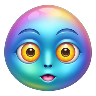 colorful minerals with eyes and mouth sticker