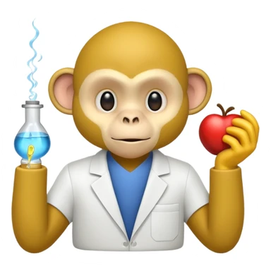 scienist and scienist item withyellow monkey sticker