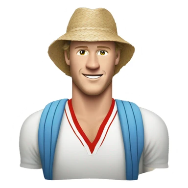 Jonathan Toews as beach bum sticker