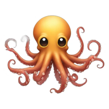 Exploding Head octopus sticker