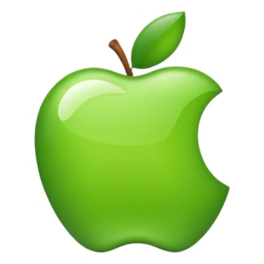 AI tool symbol, apple emoji style sticker