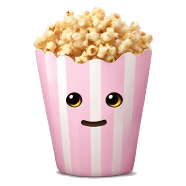 Light pink popcorn sticker