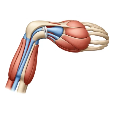 Elbow muscle anatomy sticker