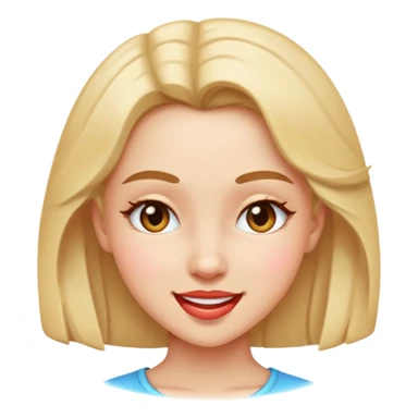 Just a girl coquete emoji sticker