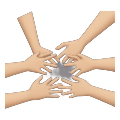 people putting hands together sticker