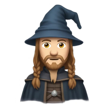 winter is coming but ned stark is wearing a wizard hat sticker