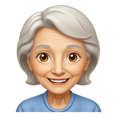The kind and amiable grandmother in fairy tales sticker