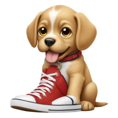 Puppy with Jordan’s on sticker