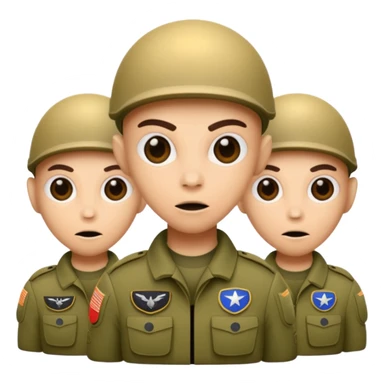 3 soldier vs alien.  2025 usa sticker