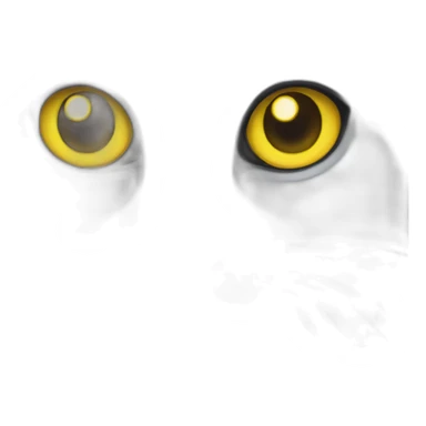 Grey cat and yellow eyes and pink nose  sticker