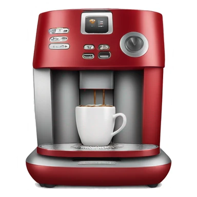 Realistic candy apple red keurig coffee machine sticker