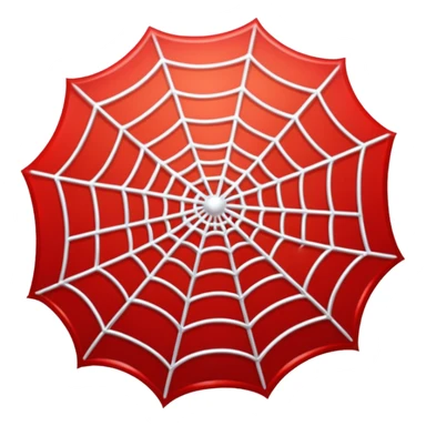 A red spiderweb sticker