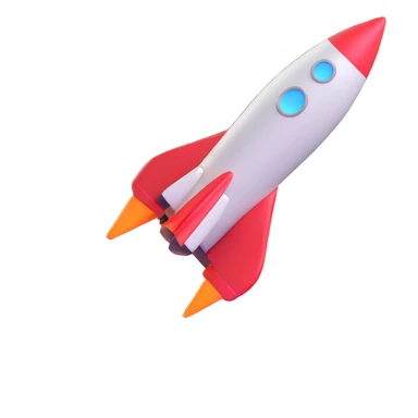 rocket ship sticker