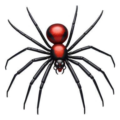 Glitter black widow sticker