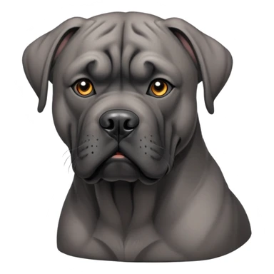 grey cane corso sticker