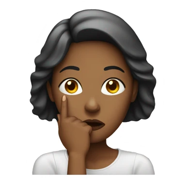 woman silence sign sticker