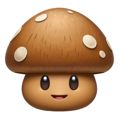 the brown walking goomba mushroom from mario sticker
