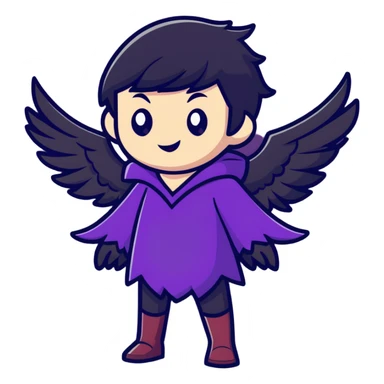 Morrigan from Dragon Age transforming into a raven sticker