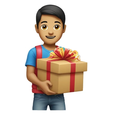 Small Filipino boy with a PARTY BOX JBL 310 sticker