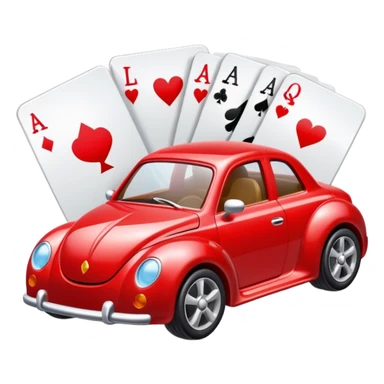car in card sticker