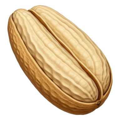 one whole peanut in rough beige textured shells sticker