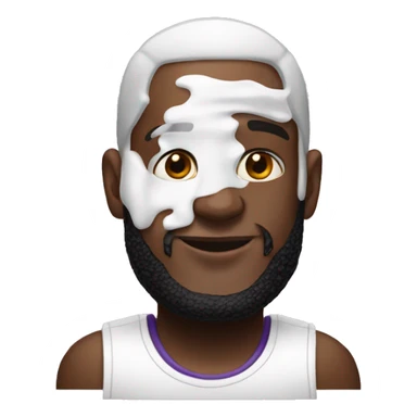 lebron white lotion sticker