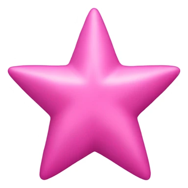 Pink star emoji sticker
