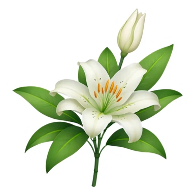 White Lilies sticker