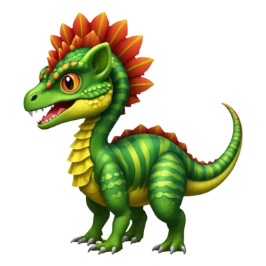 A Dilophosaurus  sticker