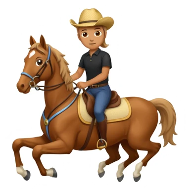 horse riding sticker