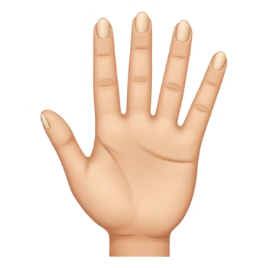 3 doigts collés d’une main beige  sticker