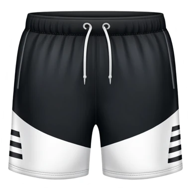 black and white shorts that have EE on them beside eachother  sticker