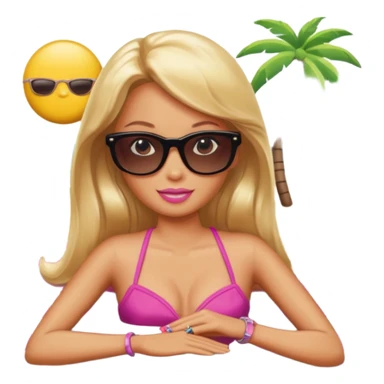Barbie tanning sticker