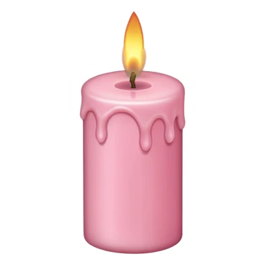 make a candle in girly with light pink tones. sticker
