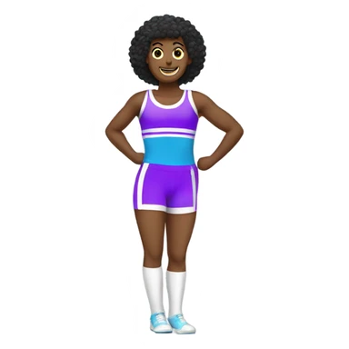 Sport aerobics costume sticker