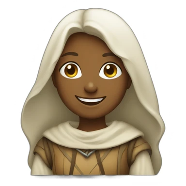 Medieval girl smiling sticker