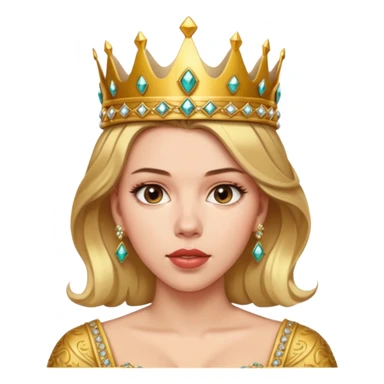 Scarlett Johansson, wearing crown  sticker