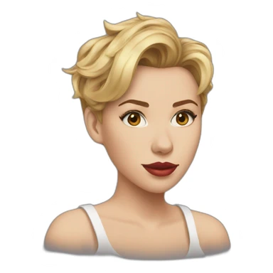 realistic scarlett johansson sticker