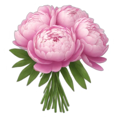 Peony bouquet sticker