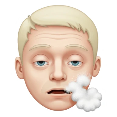 Guy snorting cocaine emoji sticker